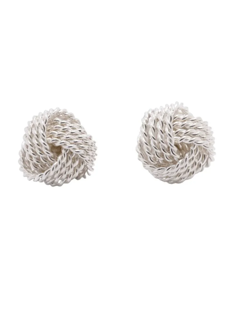 Tiffany & Co Earrings Somerset Mesh 925 Sterling Silver